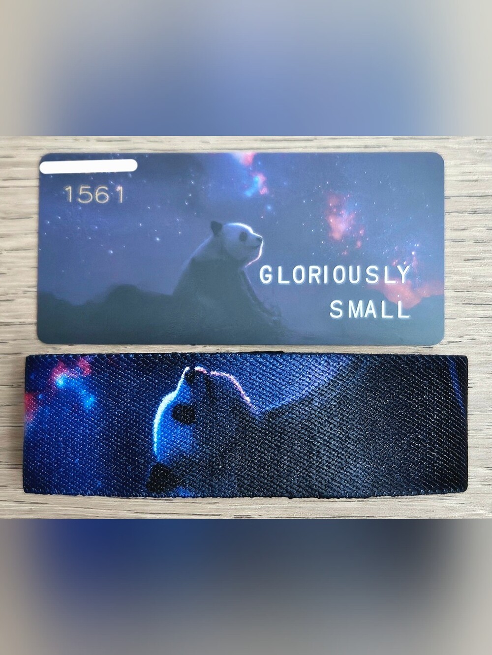 ZOX "GLORIOUSLY SMALL" #1561 PANDAMONIUM UNREDEEMED COLLECTIBLE WRISTBAND